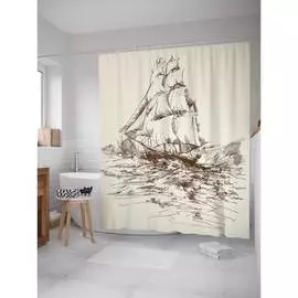 Шторка-занавеска для ванной JOYARTY