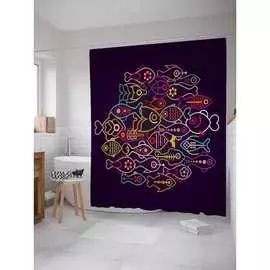 Шторка-занавеска для ванной JOYARTY