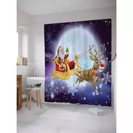 Шторка-занавеска для ванной JOYARTY