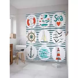 Шторка-занавеска для ванной JOYARTY