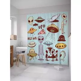 Шторка-занавеска для ванной JOYARTY