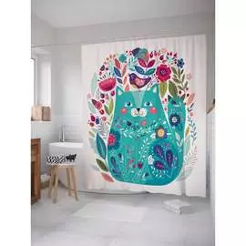 Шторка-занавеска для ванной JOYARTY