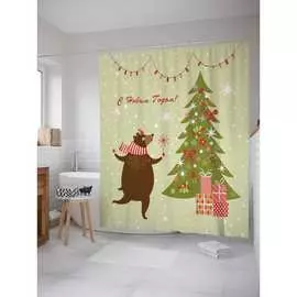 Шторка-занавеска для ванной JOYARTY