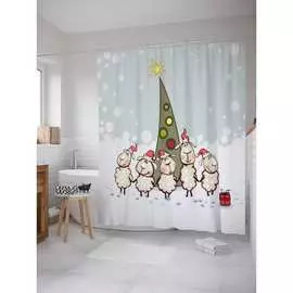 Шторка-занавеска для ванной JOYARTY