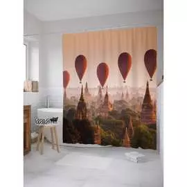 Шторка-занавеска для ванной JOYARTY