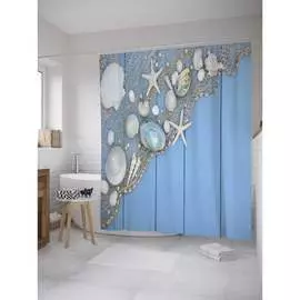 Шторка-занавеска для ванной JOYARTY