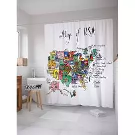 Шторка-занавеска для ванной JOYARTY