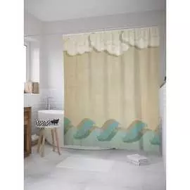 Шторка-занавеска для ванной JOYARTY