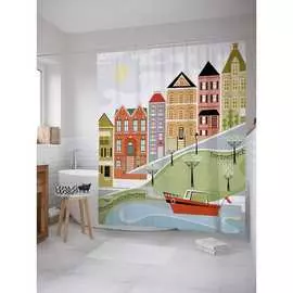 Шторка-занавеска для ванной JOYARTY