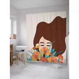 Шторка-занавеска для ванной JOYARTY