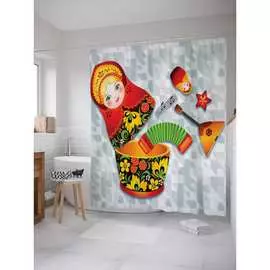 Шторка-занавеска для ванной JOYARTY