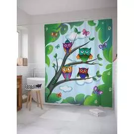 Шторка-занавеска для ванной JOYARTY