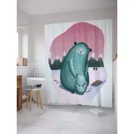 Шторка-занавеска для ванной JOYARTY