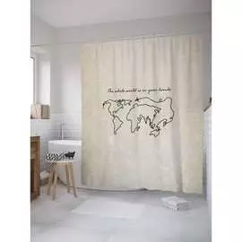 Шторка-занавеска для ванной JOYARTY