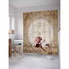 Шторка-занавеска для ванной JOYARTY