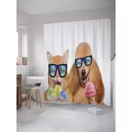 Шторка-занавеска для ванной JOYARTY