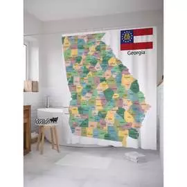 Шторка-занавеска для ванной JOYARTY