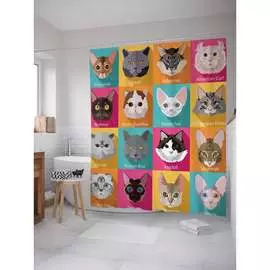 Шторка-занавеска для ванной JOYARTY