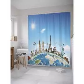 Шторка-занавеска для ванной JOYARTY