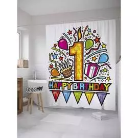 Шторка-занавеска для ванной JOYARTY