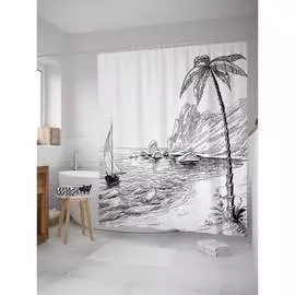 Шторка-занавеска для ванной JOYARTY