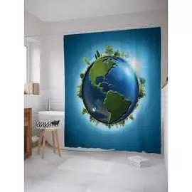 Шторка-занавеска для ванной JOYARTY