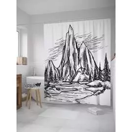 Шторка-занавеска для ванной JOYARTY