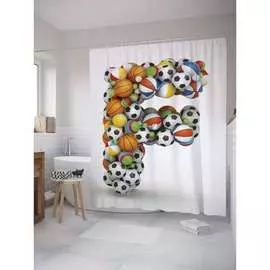 Шторка-занавеска для ванной JOYARTY