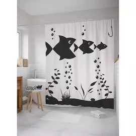 Шторка-занавеска для ванной JOYARTY