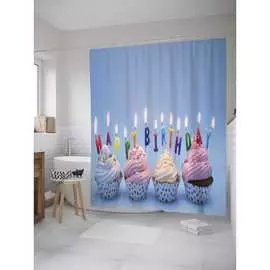 Шторка-занавеска для ванной JOYARTY