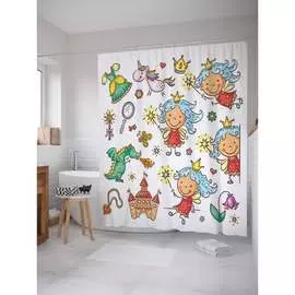 Шторка-занавеска для ванной JOYARTY