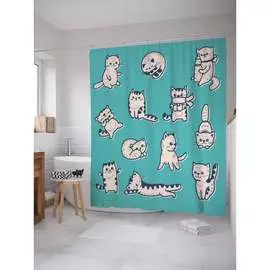 Шторка-занавеска для ванной JOYARTY