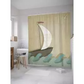 Шторка-занавеска для ванной JOYARTY