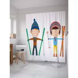 Шторка-занавеска для ванной JOYARTY