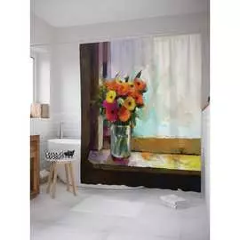 Шторка-занавеска для ванной JOYARTY