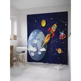 Шторка-занавеска для ванной JOYARTY