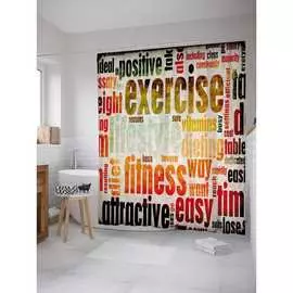 Шторка-занавеска для ванной JOYARTY