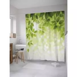 Шторка-занавеска для ванной JOYARTY Летняя зелень sc_36017