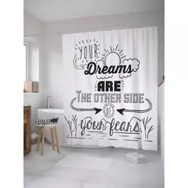 Шторка-занавеска для ванной JOYARTY