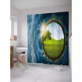 Шторка-занавеска для ванной JOYARTY