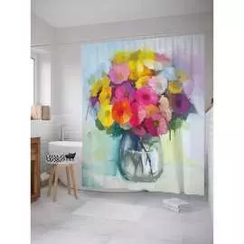 Шторка-занавеска для ванной JOYARTY