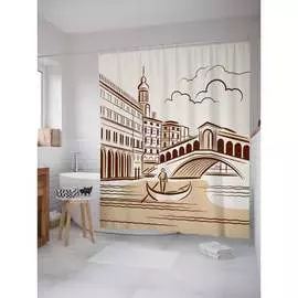 Шторка-занавеска для ванной JOYARTY