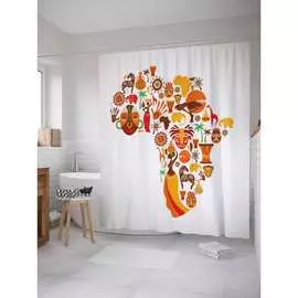 Шторка-занавеска для ванной JOYARTY