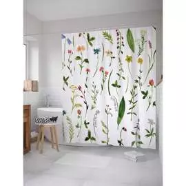Шторка-занавеска для ванной JOYARTY Редкие цветы sc_14556