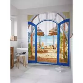 Шторка-занавеска для ванной JOYARTY