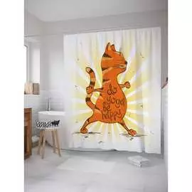 Шторка-занавеска для ванной JOYARTY