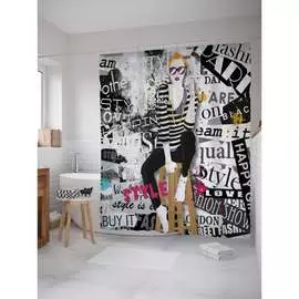 Шторка-занавеска для ванной JOYARTY