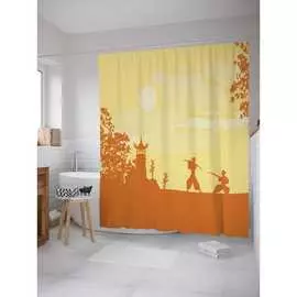 Шторка-занавеска для ванной JOYARTY