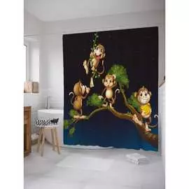 Шторка-занавеска для ванной JOYARTY