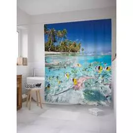 Шторка-занавеска для ванной JOYARTY